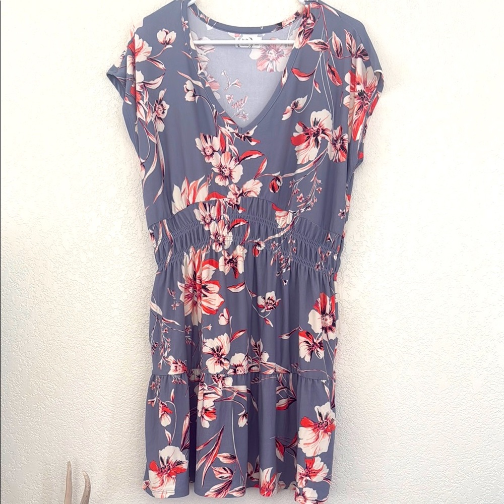 Maurices Floral Cap Sleeve Dress